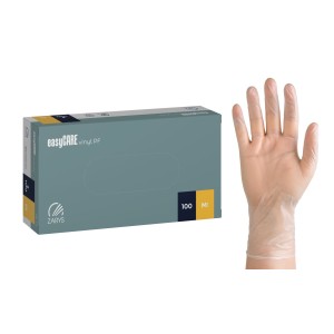 Rękawice diagnostyczne EasyCare vinyl - winylowe, pudrowane, niesterylne, transparentne