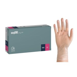 Rękawice diagnostyczne EasyCare vinyl - winylowe, pudrowane, niesterylne, transparentne