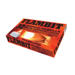 FLAMBIT biała podpałka parafinowa 270g